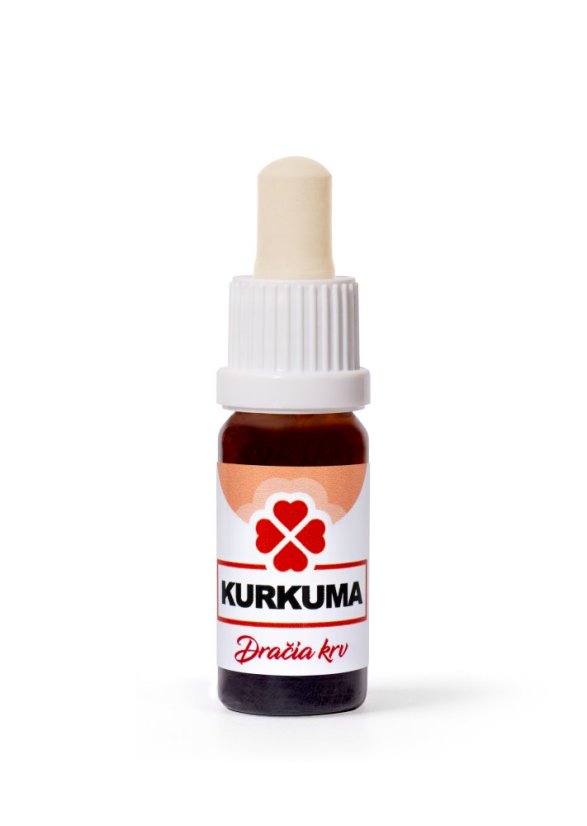 DRAGON HERBS - Dračia krv Kurkuma 10 ml (pri kúpe 3ks + 1ks GRATIS)